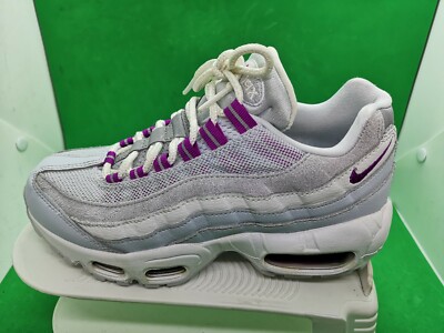 Nike Air Max 95 グレー/ホワイト/パープル Women's Nike Air Max 95 HYPER VIOLET FOOTBALL GREY WHITE 307960