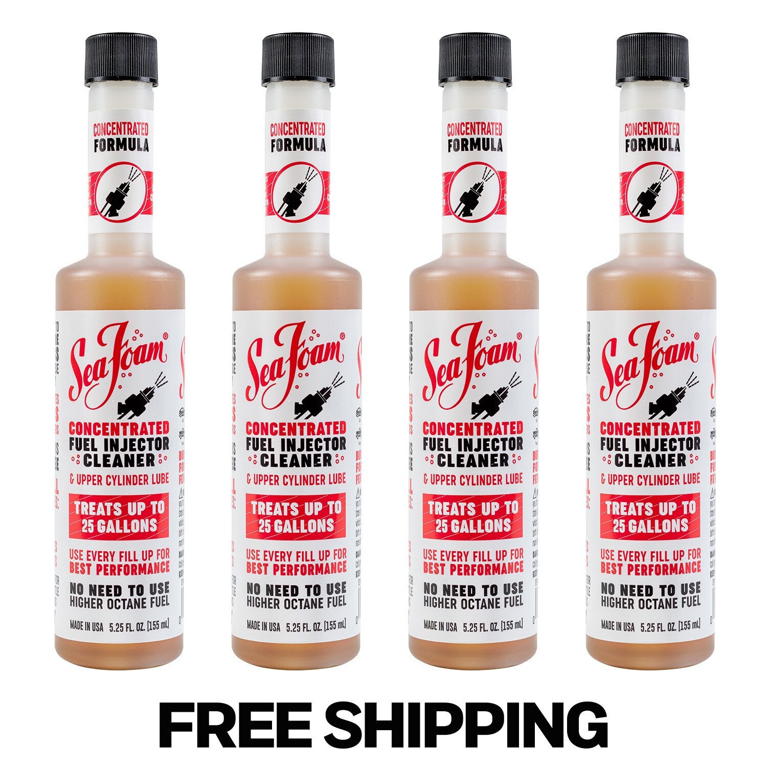 Sea Foam IC5 Concentrated Gasoline Fuel Injector Cleaner 5.25 oz Pack of 4