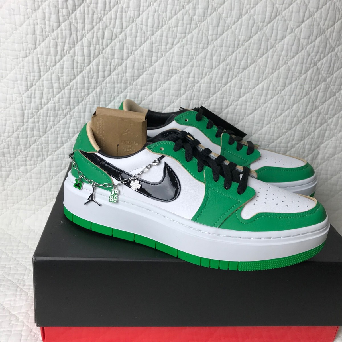 Women's Air Jordan 1 Elevate Low SE Shoes SZ 11 Lucky Green DQ8394