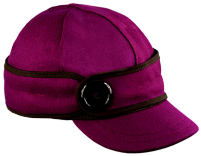 STORMY KROMER ''THE BUTTON UP'' RASPBERRY, WOOL BLEND, HAT
