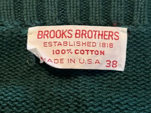 Vintage Brooks Brothers Cotton Crewneck. Size 38. Made in USA. Runs very large.