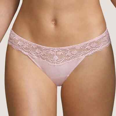 Andres Sarda Raven Luxus-Spitzen-Boxer-String in Rose Gr. 40 (NP 63,00 )