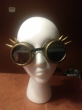 Steampunk Spike Goggles Gold And Black