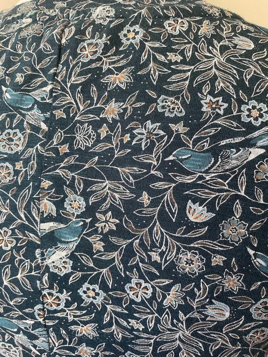 Haut Femme Fat Face En Dentelle Bleu - Imprimé Floral Et Oiseau - Taille UK 6