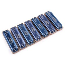 EASTTOP Harmonica Set of 7 10Holes harp Mouth Organ Blues Diatonic Harmonica Set