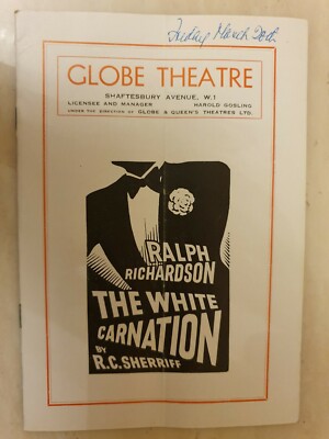 THE WHITE CARNATION - RALPH RICHARDSON MEG MAXWELL MICHAEL NACHTIGALL 
