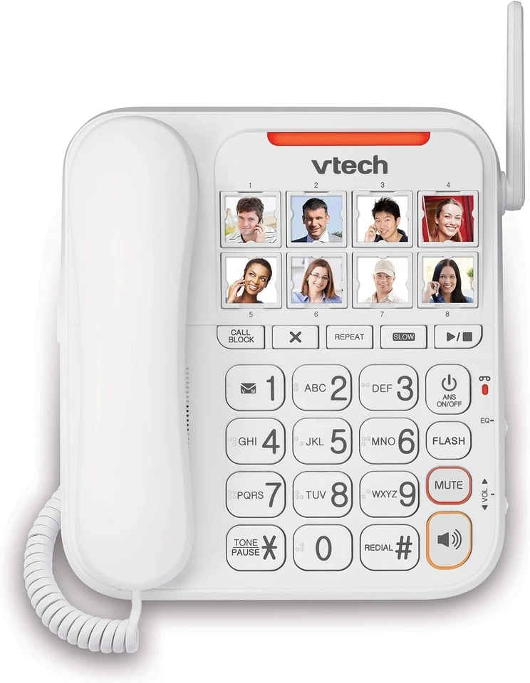 VTech VTSN5147 Amplified Corded/Cordless Answering System Big Buttons & Display™ - Image 4 of 4