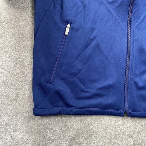 Adidas ClimaCool Full Zip Up Track Jacket Youth Boy's Size YL Blue Long Sleeves - Picture 8 of 18