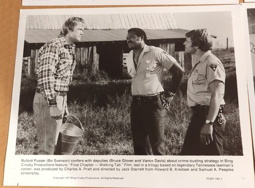 WALKING TALL press photo lot x6 BO SVENSON 1970s original movie stills photos - Picture 5 of 7