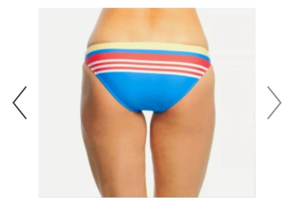 Polo Ralph Lauren para mujer talla XS rayas de ingeniería Tankini azul rojo amarillo Foto 3 de 4