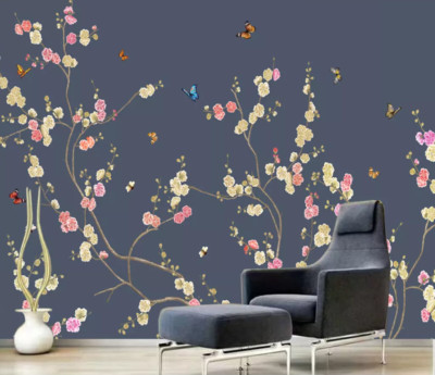 3D Fresh Branches ZHUA20486 Wallpaper Wall Murals Removable Self-adhesive Ann