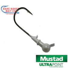 20 Pk Ball Head Jig for Alabama Rig 4/0 Mustad- Pearl