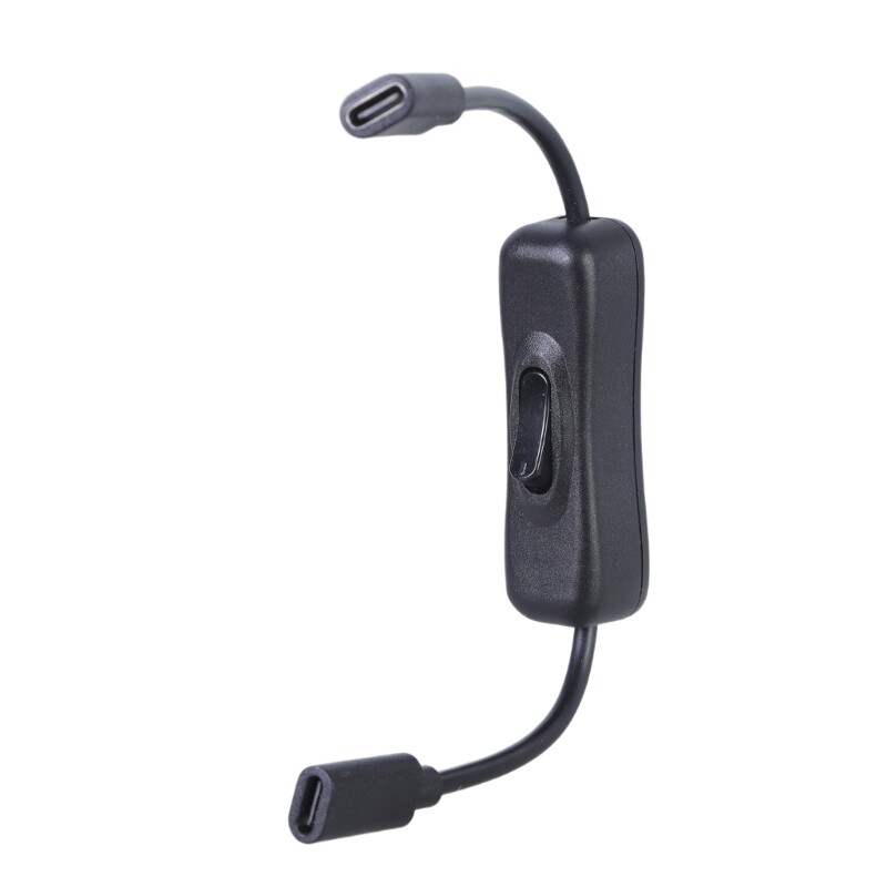 3A Switched Female Type C to Type C Charging Cable with Data Support