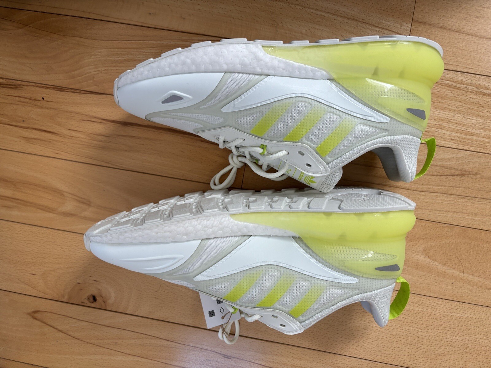 Size 11 - adidas ZX 2K Boost 2.0 White Semi Solar Slime for Size 11 - adidas ZX 2K Boost 2.0 White Semi Solar Slime for