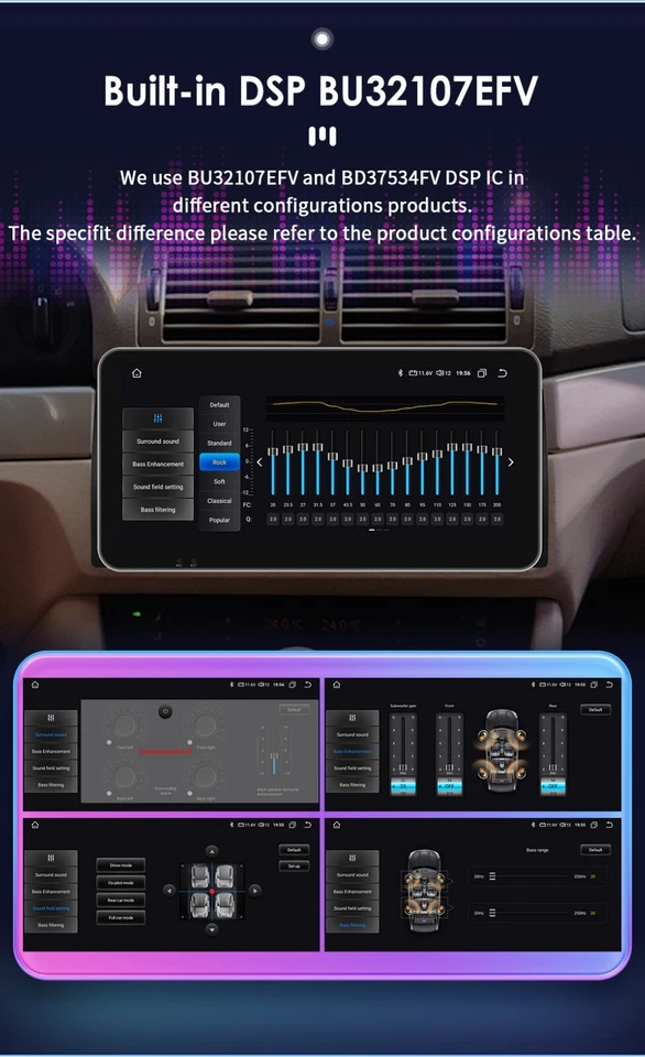 10.33" For BMW E39 X5 E53 M5 Car Stereo Android 12 GPS Car Radio CarPlay 4+64GB - Image 4 of 4