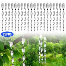 20PCS Bird Repellent Reflective Scare Rods Ha...