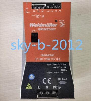 1 PCS  Weidmuller Power Module  8862800000 CP SNT 120W 12V 10A  Tested