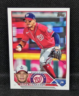 Cesar Hernandez 2023 Topps Series 1 #244 Washington Nationals