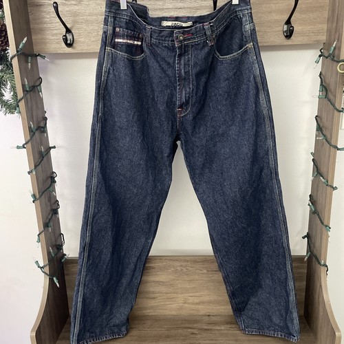 Paco Men’s Jeans Size 36 Dark Wash Baggy Y2K Casual Work Wear - Picture 2 of 12
