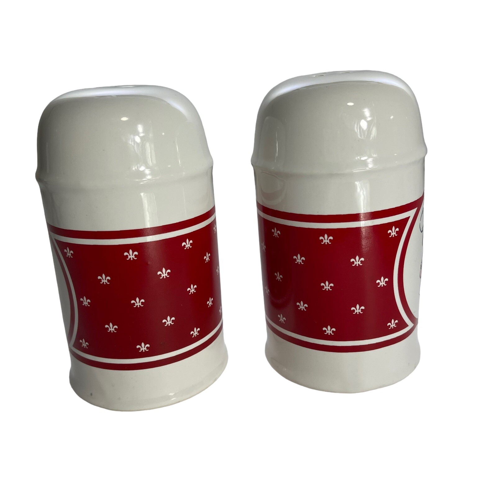 Campbell's Soup Salt & Pepper Shakers Kids Large 5" Prefect Condition Tall