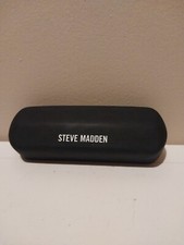 Steve Madden Eyeglasses Sunglasses Case Black Clamshell Snap Preowned