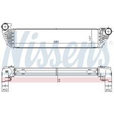 Ladeluftkühler Turbokühler LLC NISSENS für Renault Espace IV JK0/1_ Laguna II