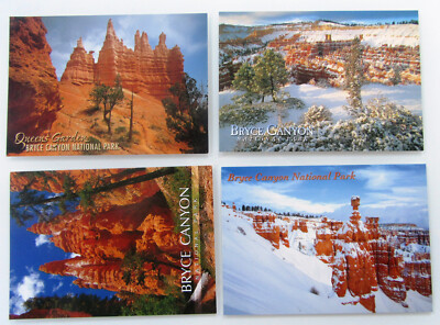 USA Postcards America Lot 4 x BRYCE Canyon Nationalpark NATIONAL PARK Amerika