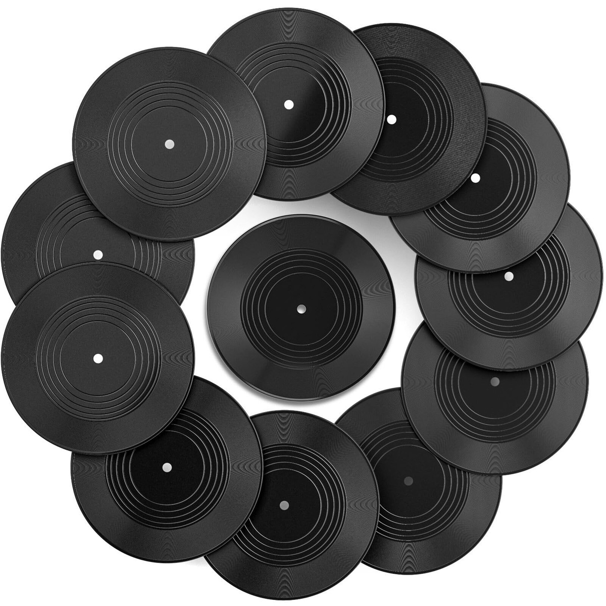 Lot De 16 Vinyles 7" Aléatoires - Pour Arts Créatifs Et Collage - Recyclage