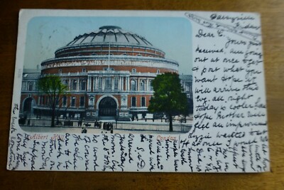 A717 ALBERT HALL London Postkarte um 1907