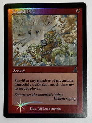 MTG LANDSLIDE (FOIL) Urza's Destiny (OldManMTG 002-434) | eBay