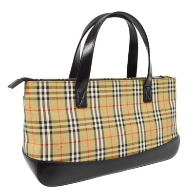 Burberry Beige Black House Check Tote Handbag KK30585 | eBay Burberry Beige Black House Check Tote Handbag KK30585 | eBay