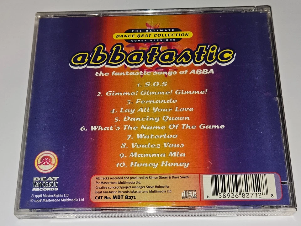 Abbatastic The Ultimate Dance Beat Collection CD ABBA Cover Versions 10 Songs Foto 3 de 4
