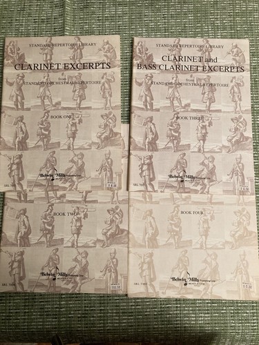 Clarinet Excerpts from Standard Orchestral Repertoire - Complete Set (4 Books)