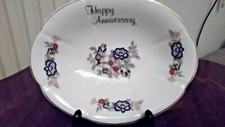 Royal Tara, Happy Anniversary, China Trinket Dish, Handmade In Galway