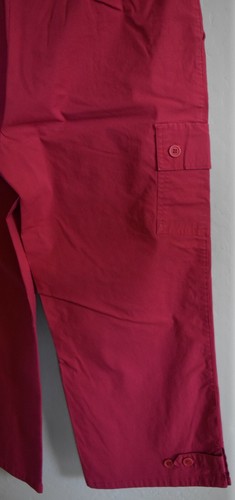 NINE & CO STRETCH ROTE CARGO CAPRIHOSE GRÖSSE 10 GEBRAUCHT, IN EINWANDFREIEM ZUSTAND - Bild 4 von 7