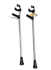 Forearm Crutches Medline Guardian Adult Tall Vinyl Coated Contoured Arm Cuffs