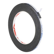 16Feet Sealing Foam Tape 5mm Wide 1mm Thick Adhesive Strip Black