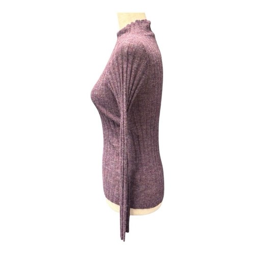 Madewell Alpaca Blend Mockneck Sweater~Tag Missing~Heather Purple L14 12 - Picture 6 of 8