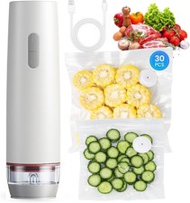 Compact Vacuum Sealer for Food Vacuum Sealer Machine  30 Reusable Vacuum Bags 