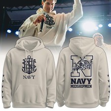 Men  s Under Armour Cream Midshipmen 250th Anniversary Hoodie