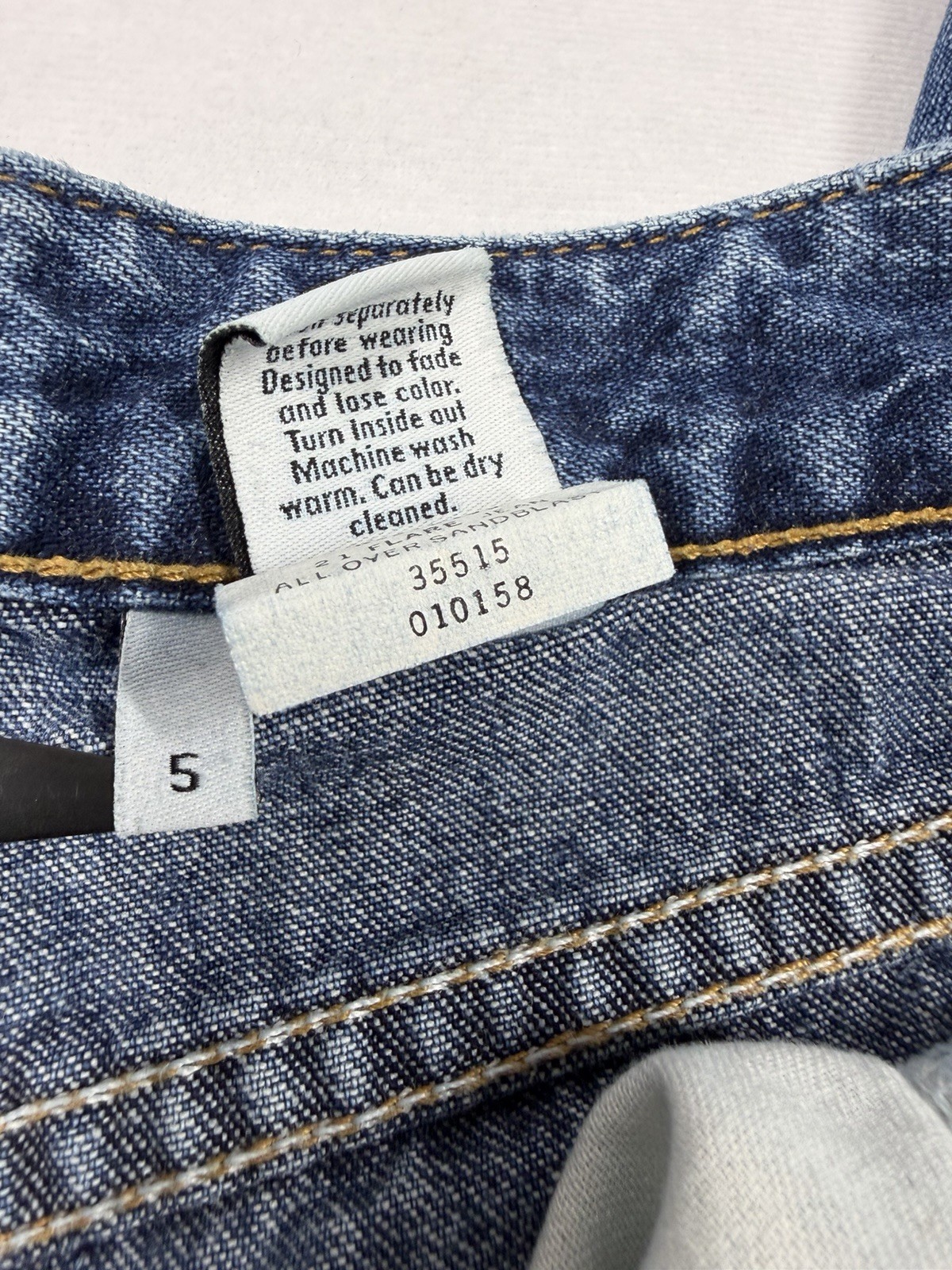 Calvin Klein Jeans Womens 5 Cute VTG Jeans 21” Extreme Flare All Over Sandblast thumbnail 11