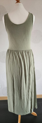 Esprit Kleid Sommerkleid Gr. XS 34/36 olivgrün Trägerkleid