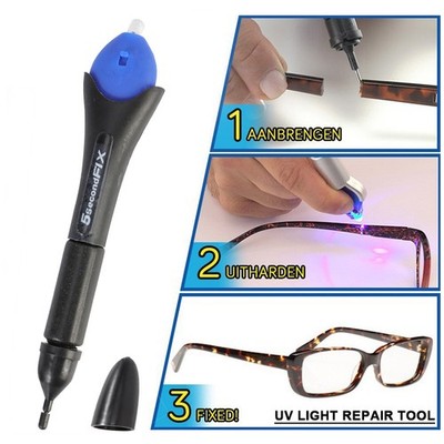 Fix UV Light Repair Tool Quick 5 Second Glue Refill Liquid Plastic Welding Kits