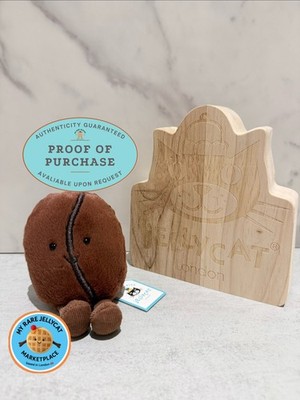 *Selten* Jellycat Amuseables Kaffeebohne - Brandneu mit Etikett - Italien Fachhändler