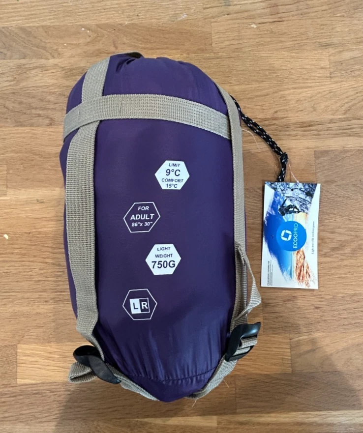 ECOOPro LW220 Sleeping Bag in Purple
Opens in a new window or tab