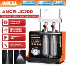 2-Cylinder Automotive Ultrasonic Fuel Injector Cleaner Tester Machine 110V 220V