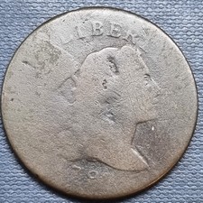 1796 Flowing Hair Large Cent 1c Circulated #98537