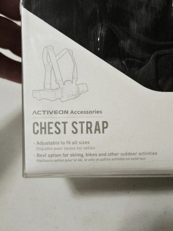 Correa de pecho ACTIVEON para cámaras de acción ACTIVEON ~ ajustable para adaptarse a todos los tamaños Foto 3 de 4