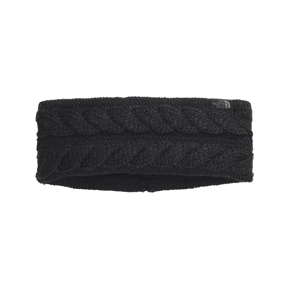 The North Face Women's Oh Mega Headband Ear Warme Black Soft Knit Fleece Lining