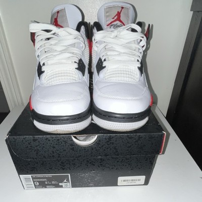 Jordan Air Jordan 4 Retro Red Cement DH6927-161 White Red Black Mid Top Sneaker